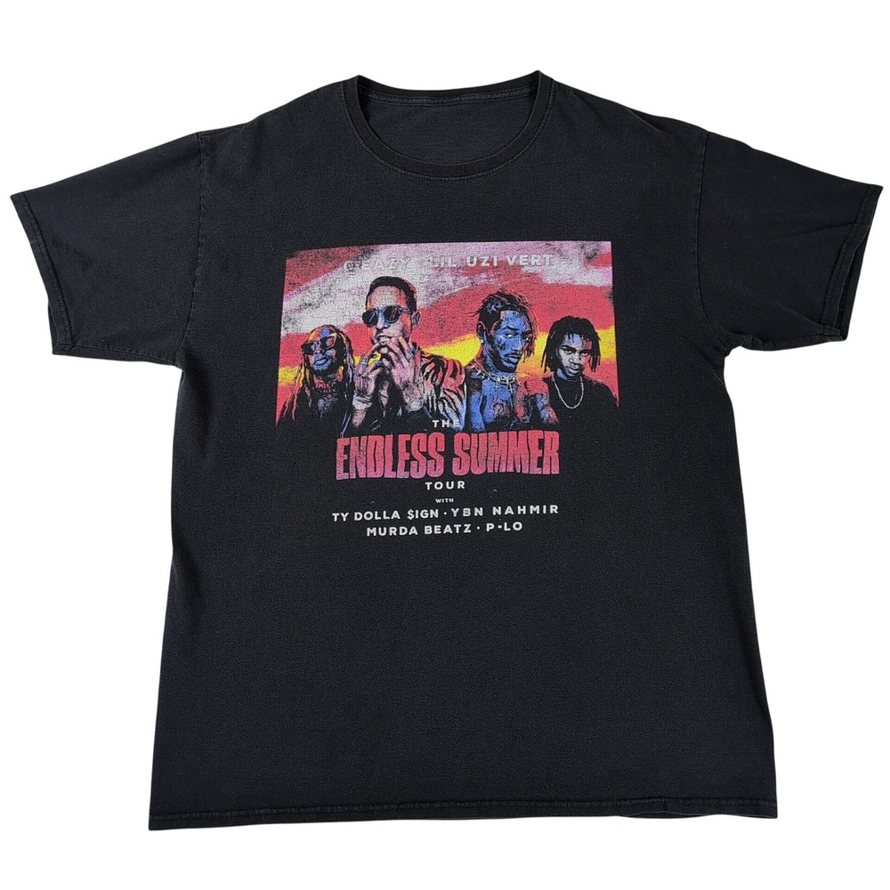 G-Eazy Lil Uzi Vert Endless Summer Tour 2018 T-Shirt Mens Fits Like Medium Black - Picture 4 of 14
